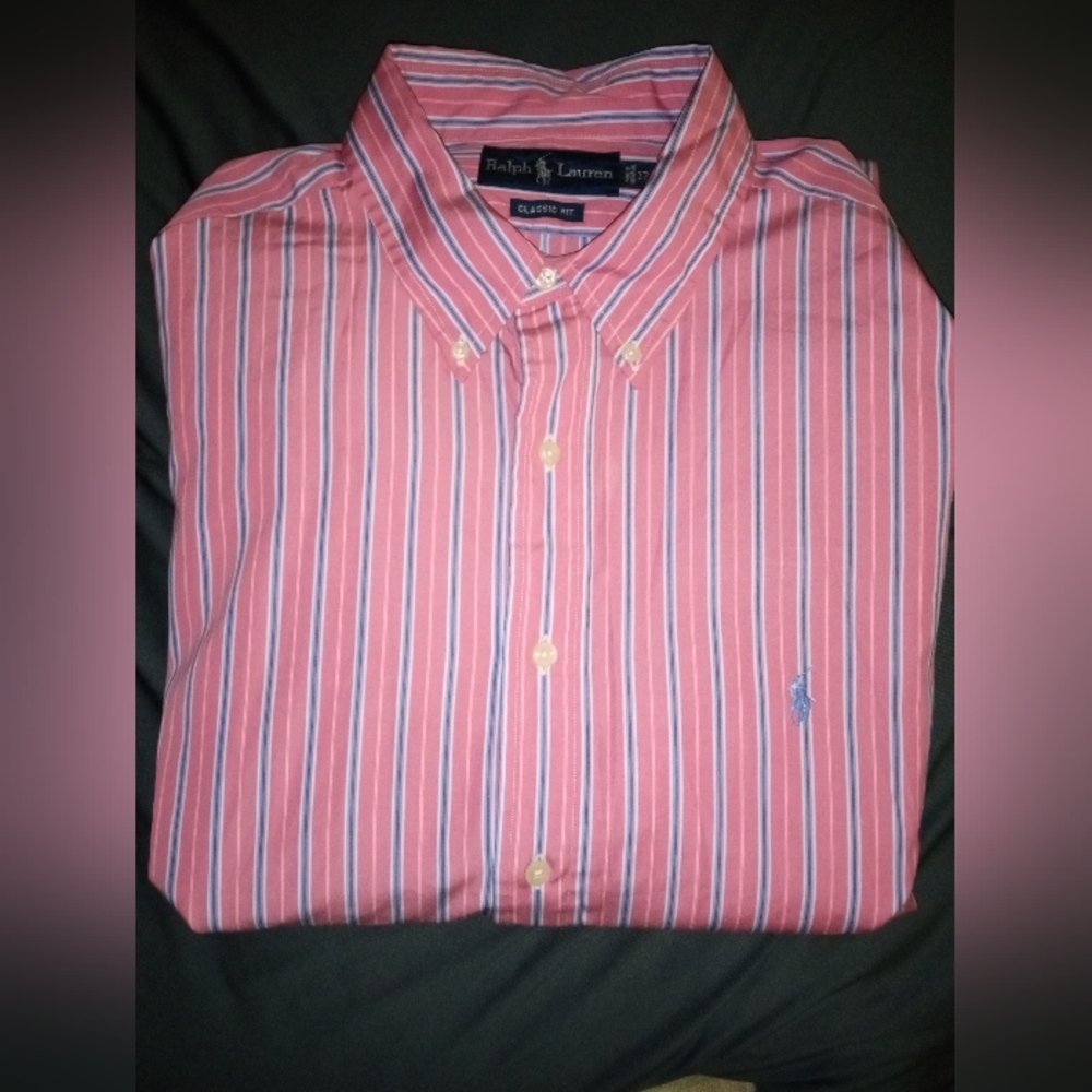 POLO ~ Ralph Lauren Classic Fit Mens XL Button Down Dress Shirt